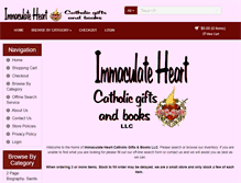 Tablet Screenshot of immaculateheartcatholic.com